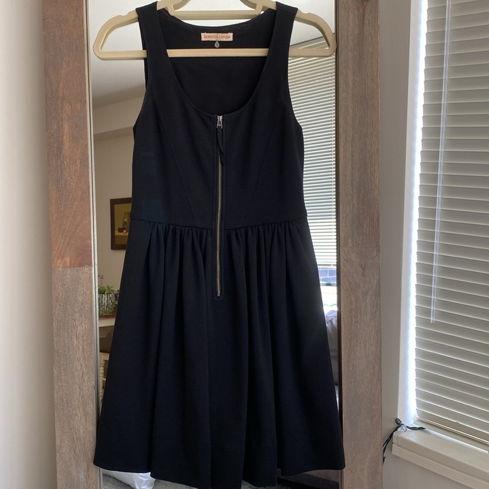 Rebecca Taylor Fit and Flare Ponte Knit Dress